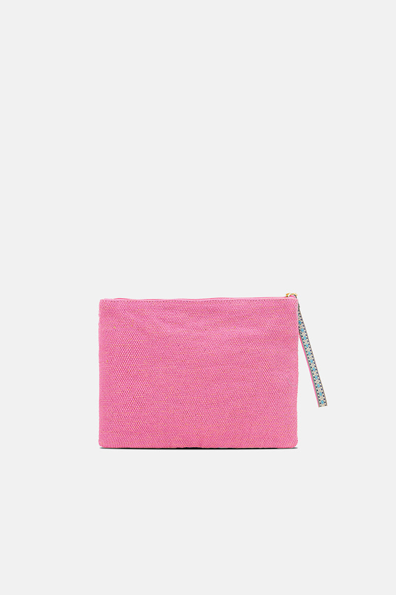 Midnight Galaxy Celestial Beaded Wristlet Clutch