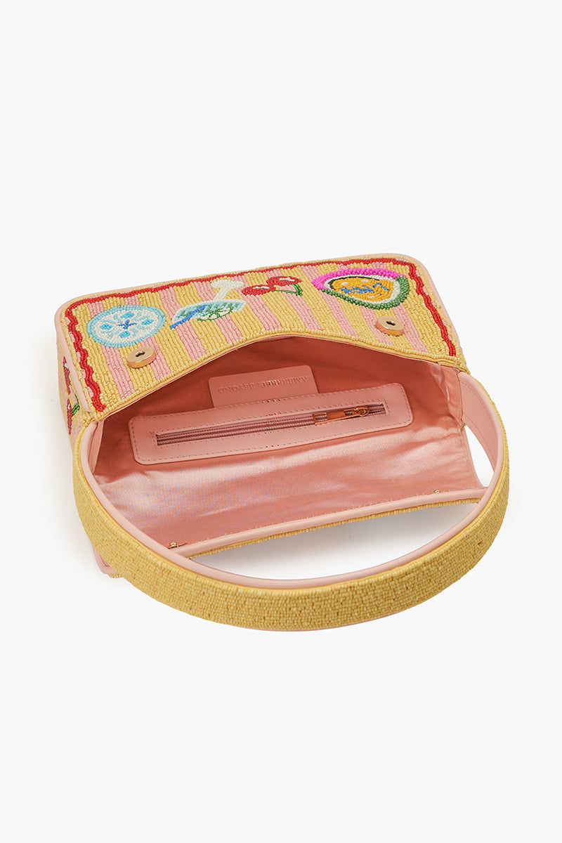 Riviera Chic "La Dolce Vita" Beaded Shoulder Bag