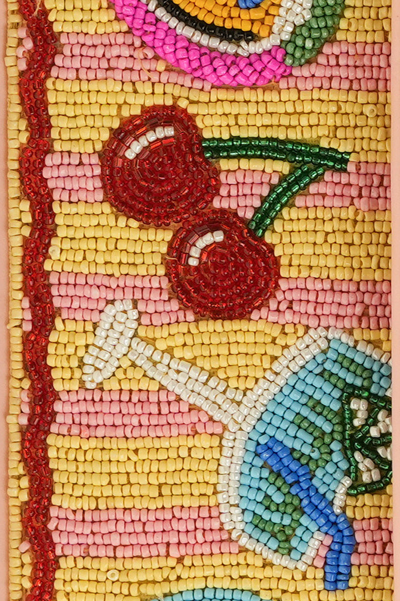 Riviera Chic "La Dolce Vita" Beaded Shoulder Bag