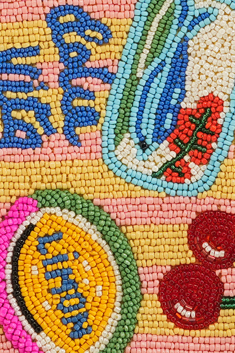 Riviera Chic "La Dolce Vita" Beaded Handheld Clutch | View 3