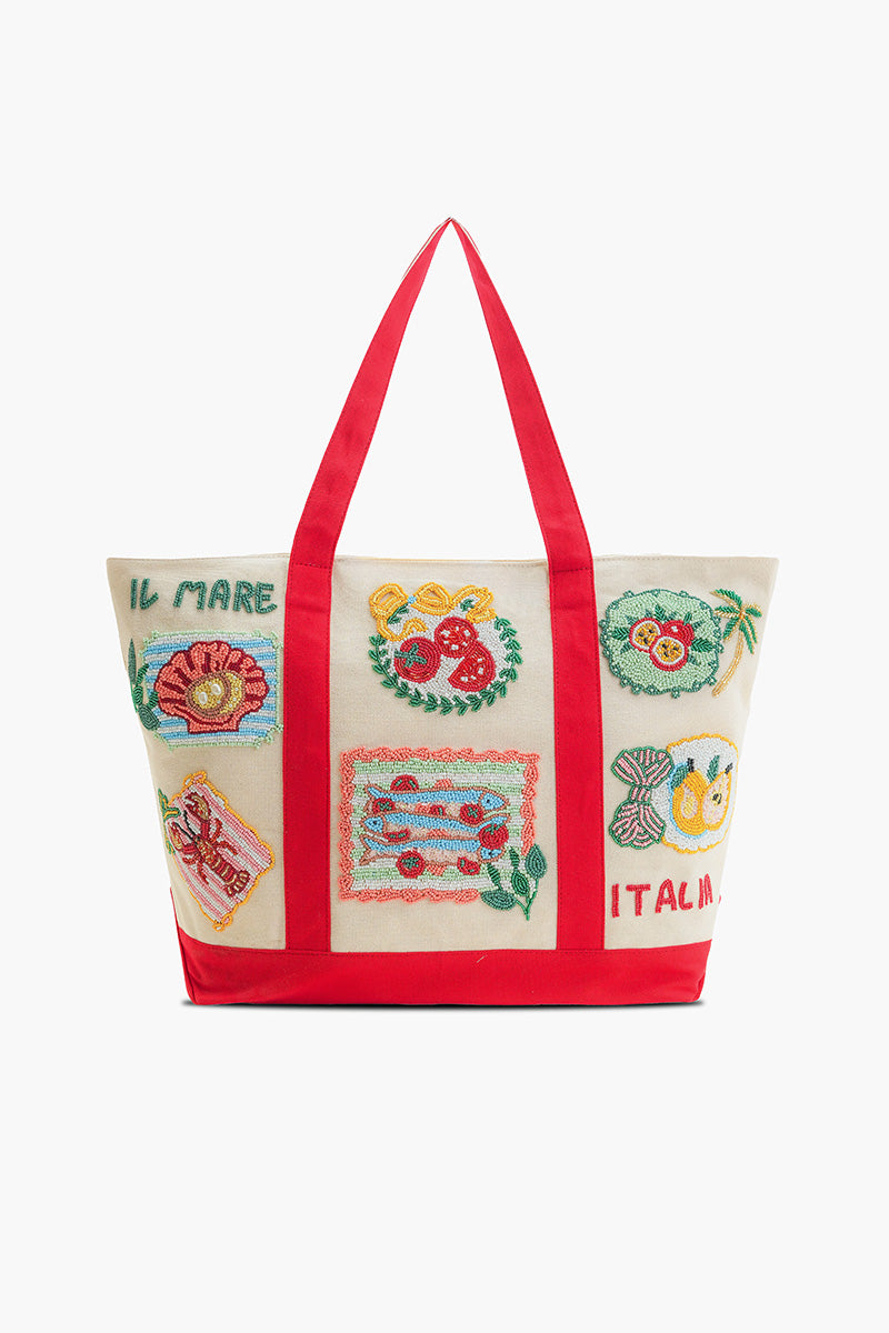 Postcard From Italy Beaded Boat Tote | view 2