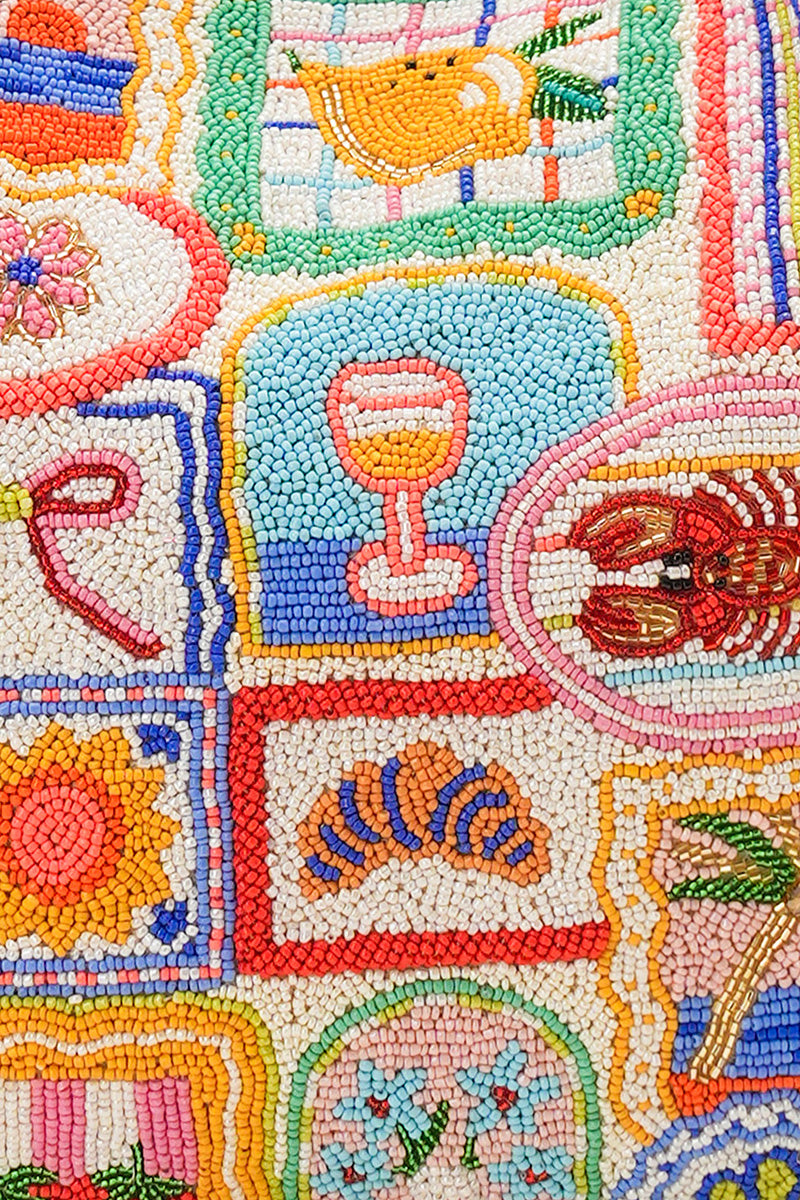 Ultimate Summer Vacay Beaded Oversized Tote