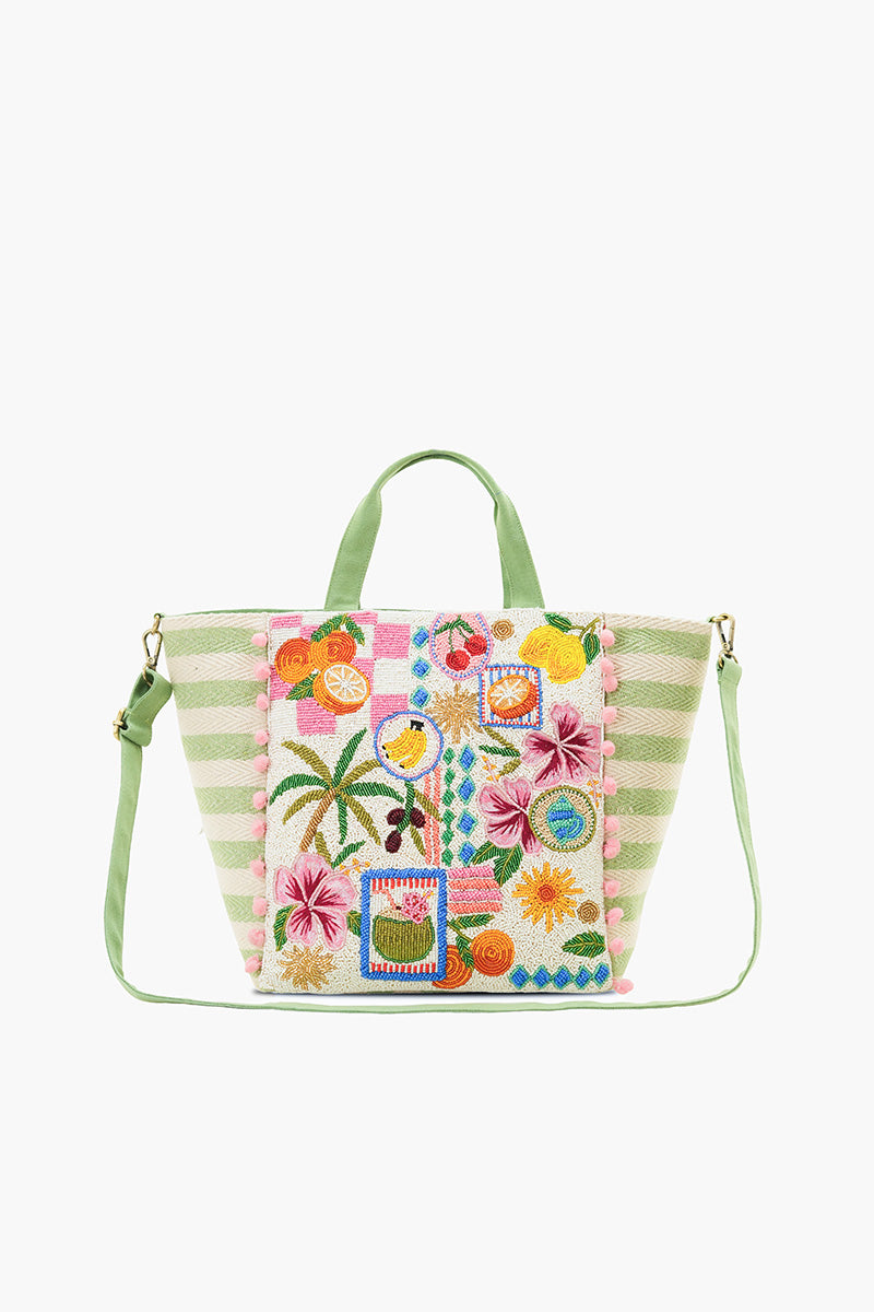 Zesty Orchard Orange Lemon Floral Tote | view 2