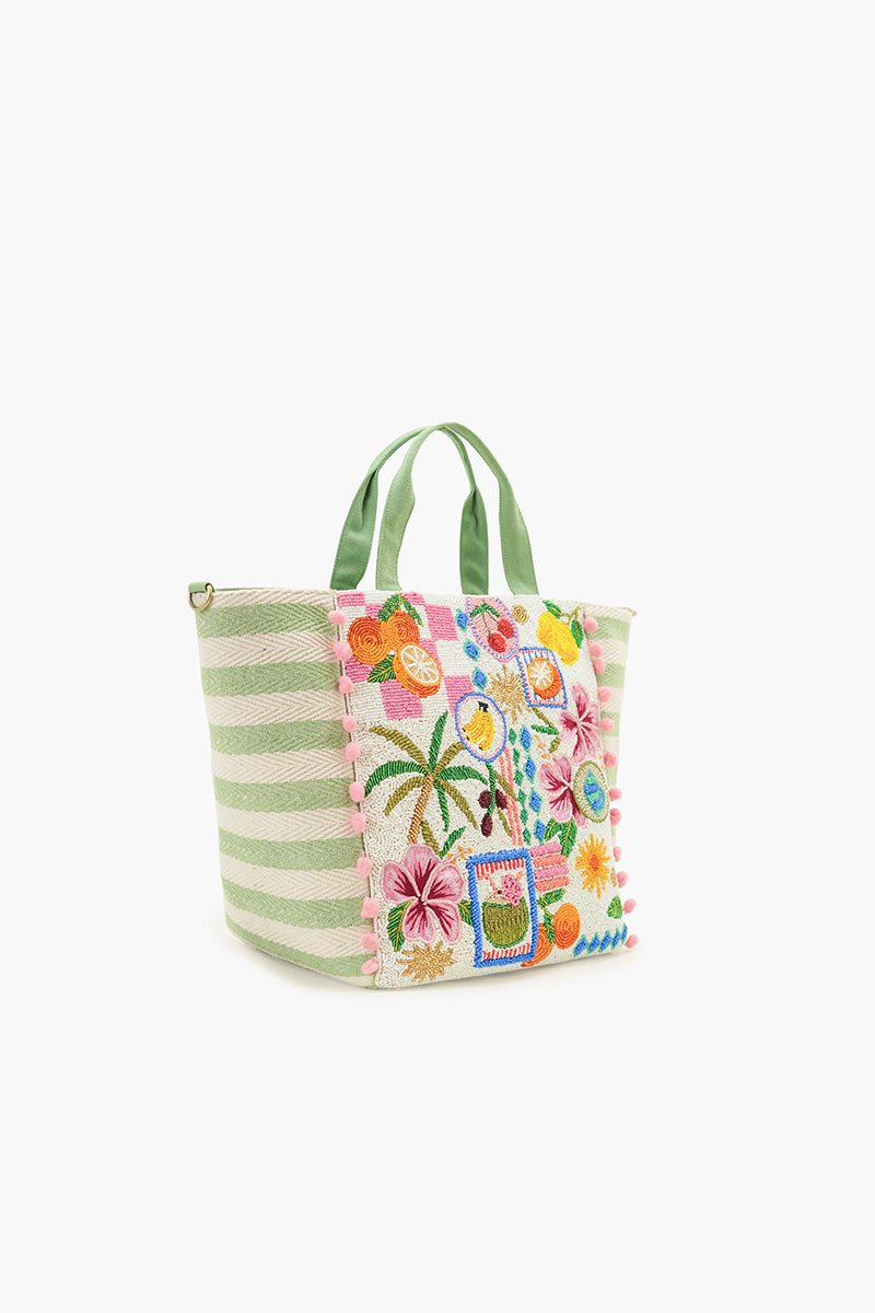 Zesty Orchard Orange Lemon Floral Tote | View 4