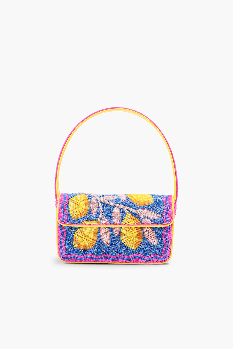 Limoncello Dream Hand-Beaded Shoulder Bag