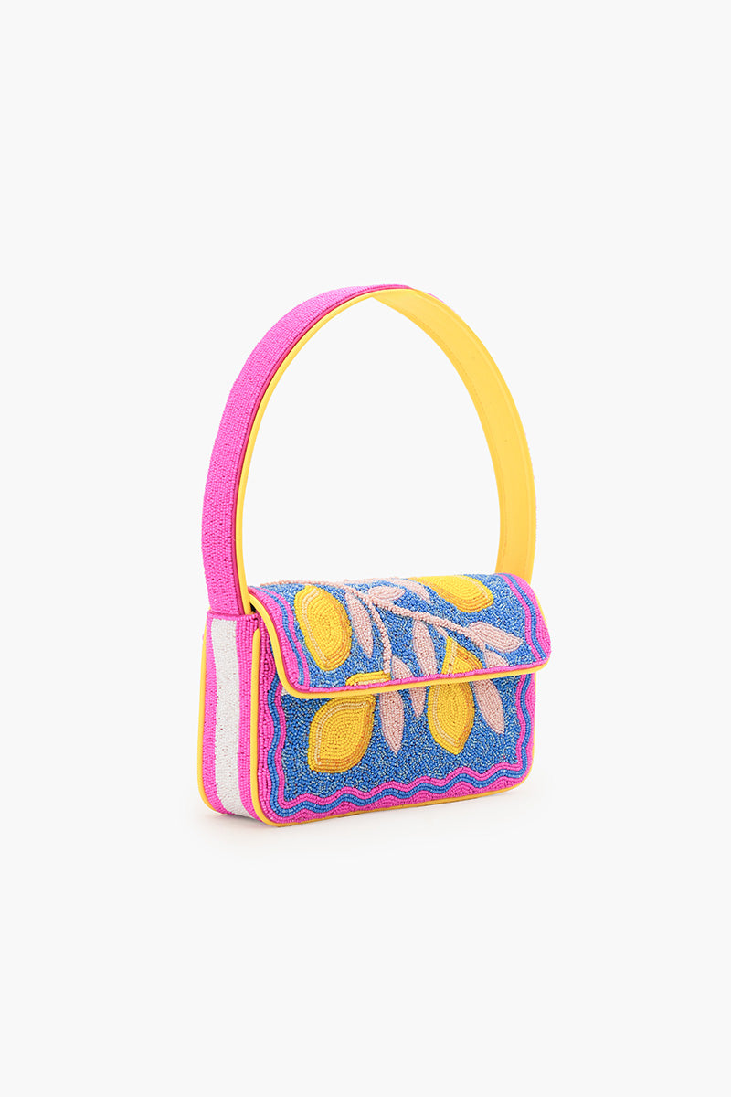 Limoncello Dream Hand-Beaded Shoulder Bag