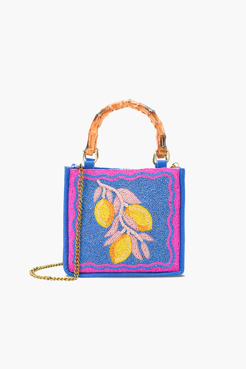 Limoncello Dream Hand-Beaded Mini Tote | view 2