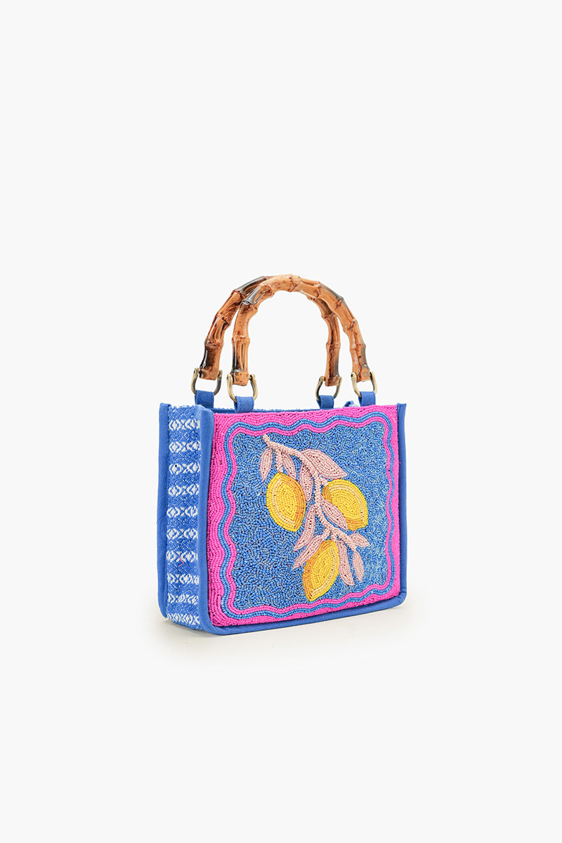 Limoncello Dream Hand-Beaded Mini Tote | View 4