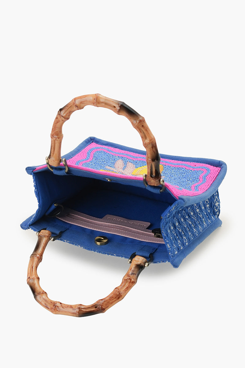 Limoncello Dream Hand-Beaded Mini Tote