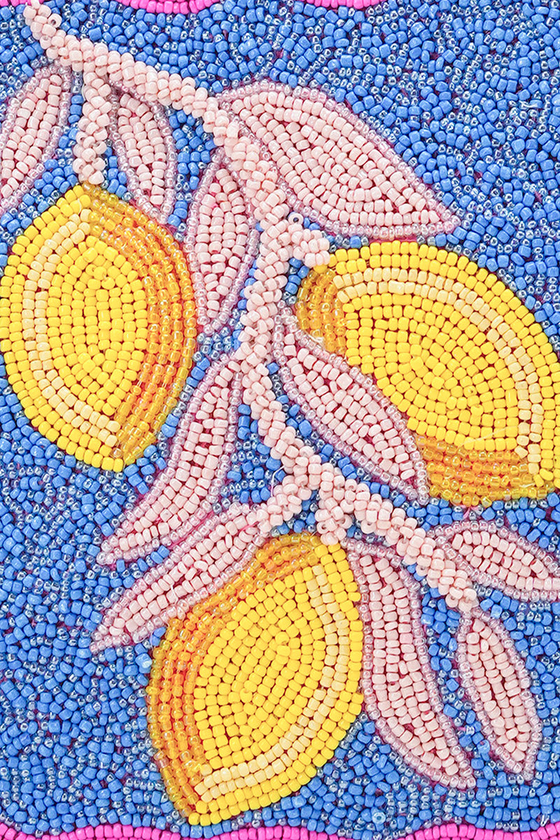 Limoncello Dream Hand-Beaded Mini Tote