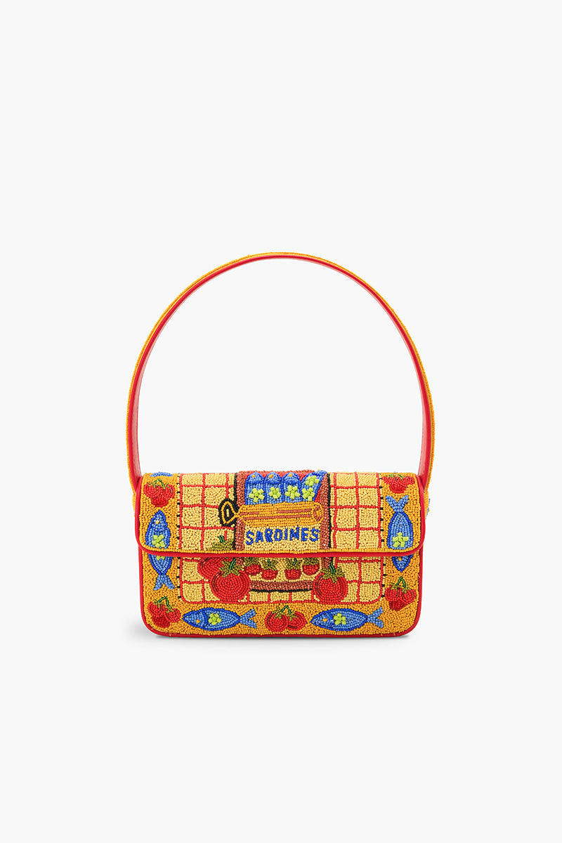 Deep Sea Sardine Beaded Coastal Shoulder Bag | view 2