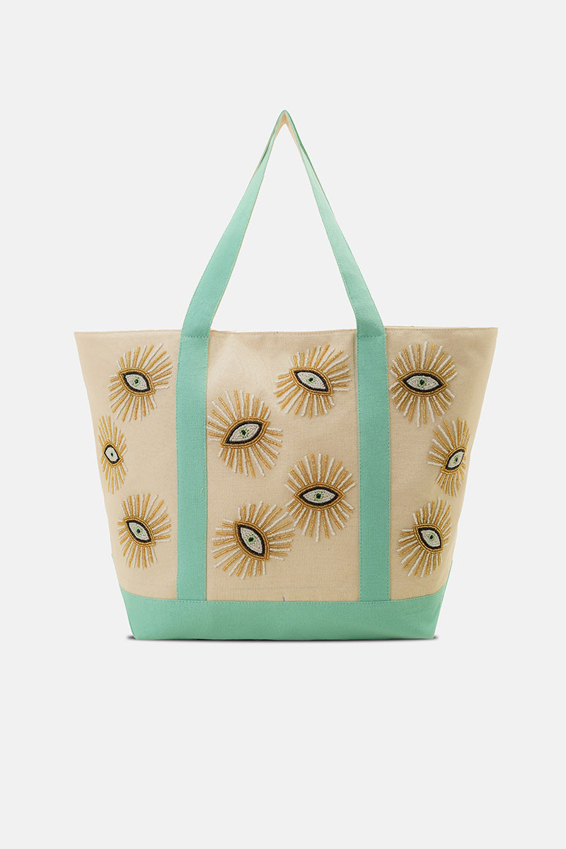 Mystic Protection Evil Eye Boat Tote | view 1