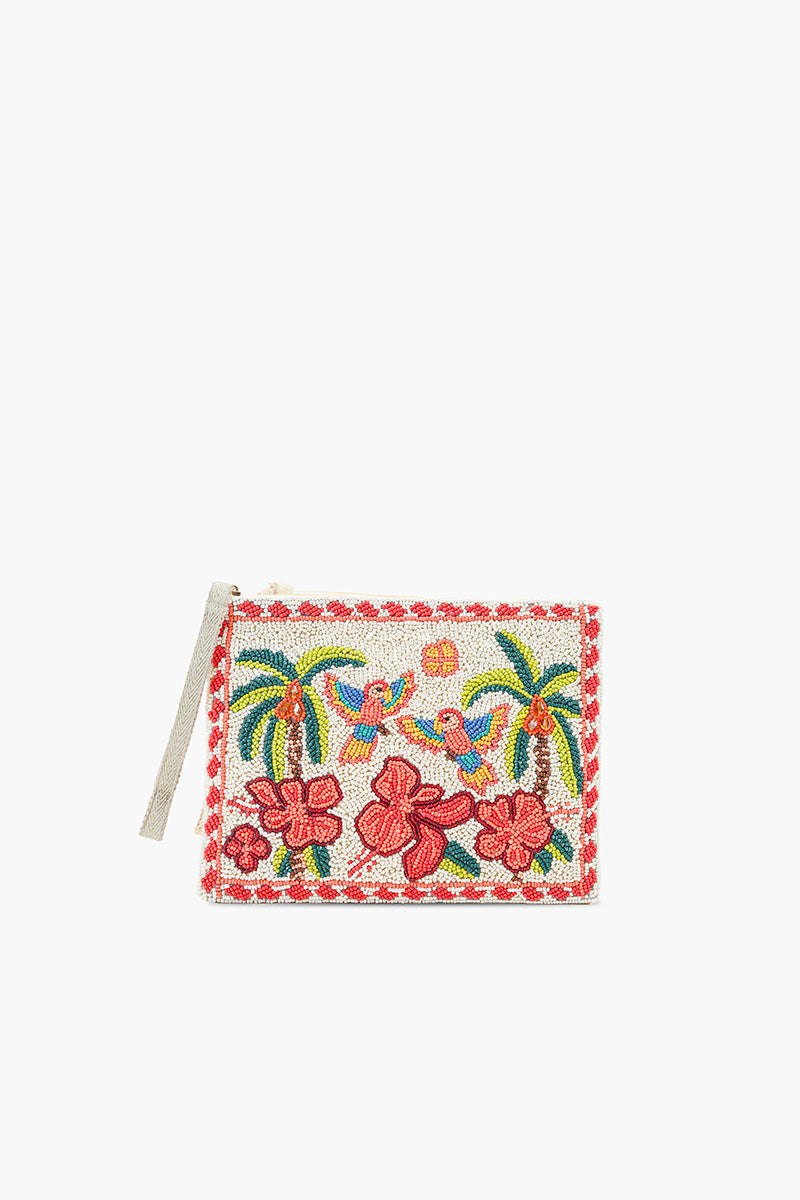 Rio Rhythm Vibrant Beaded Wristlet Clutch
