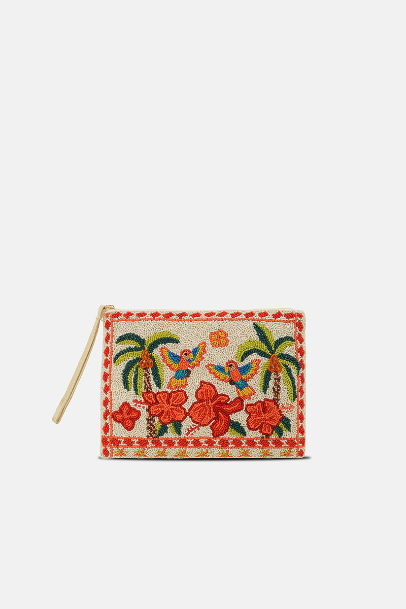 Rio Rhythm Vibrant Beaded Wristlet Clutch | view 1