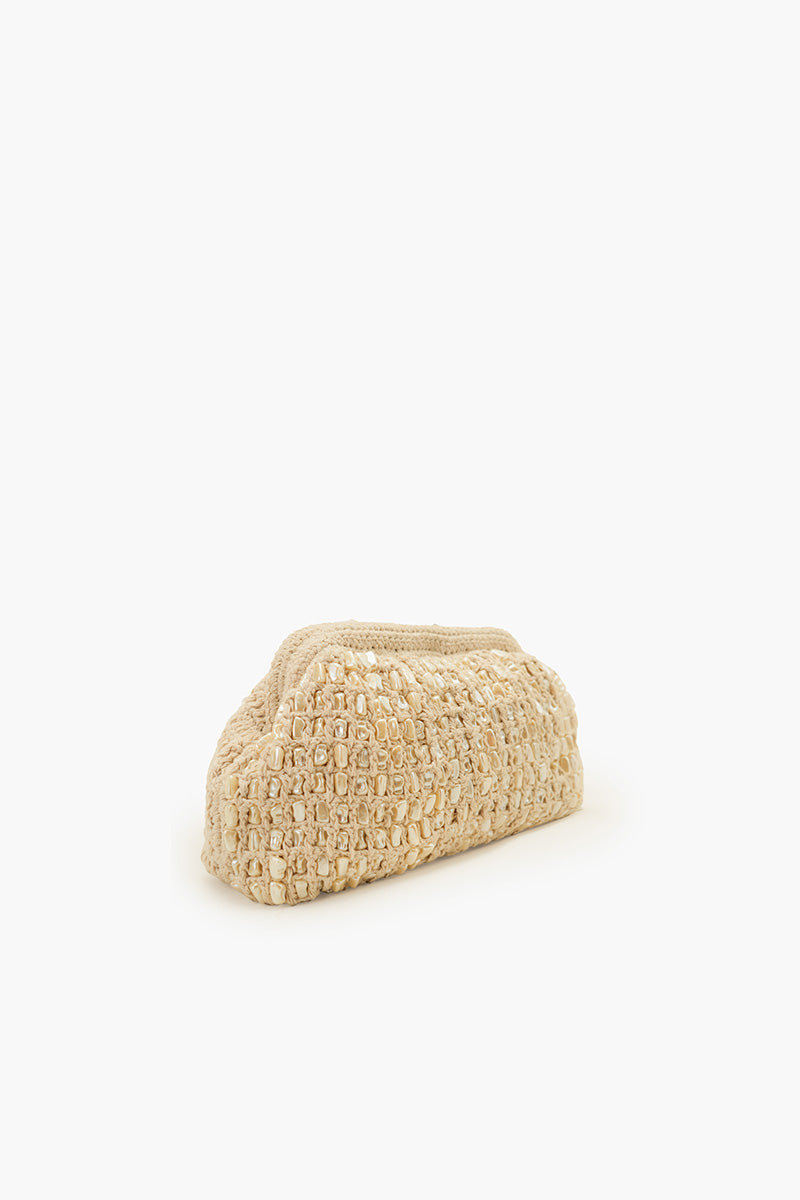 Pearl Sands Sparkle Crossbody Chain Clutch