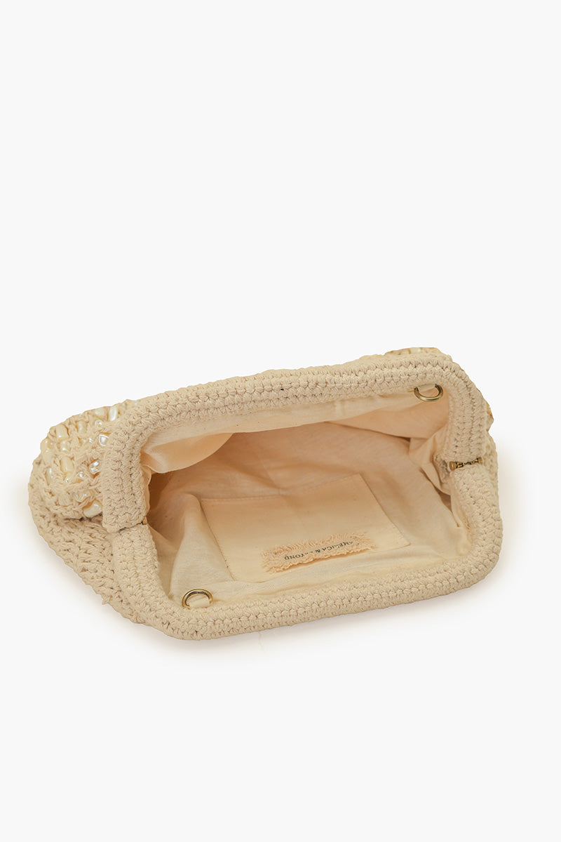 Pearl Sands Sparkle Crossbody Chain Clutch | View 5