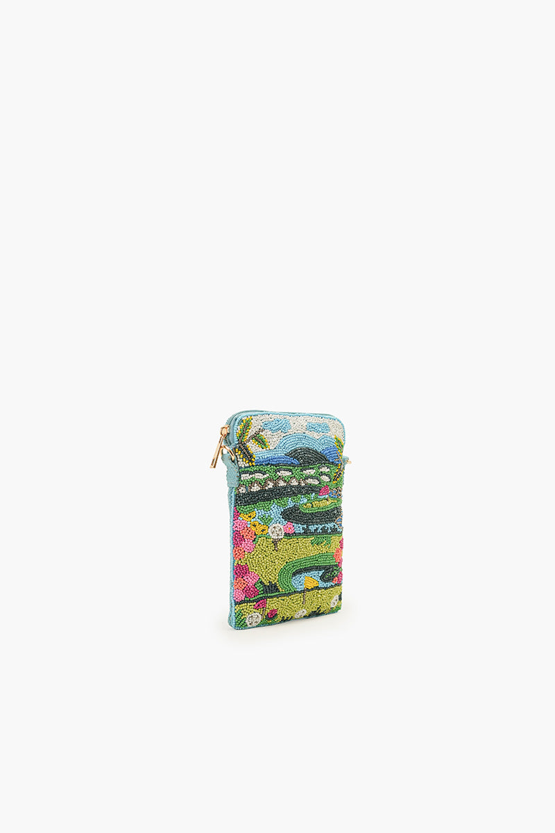 Hand-Beaded Landscape Crossbody Bag | View 3