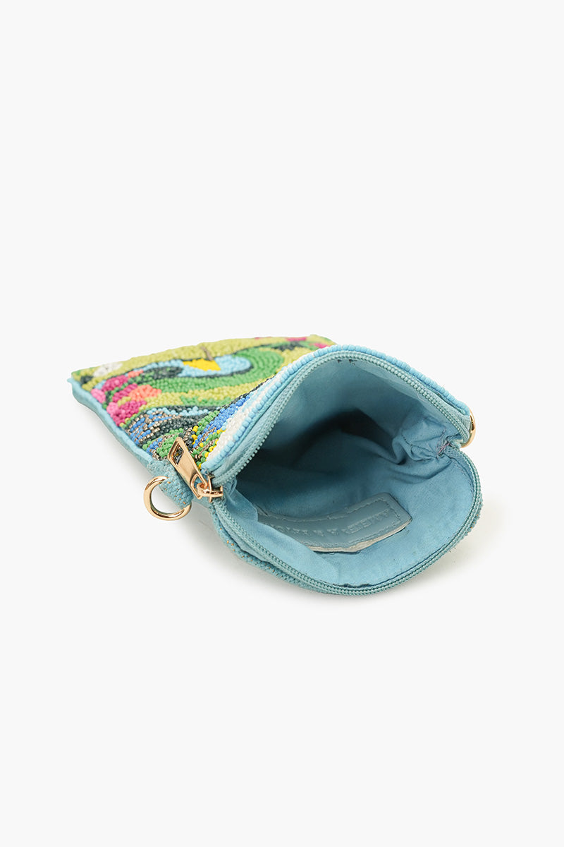 Hand-Beaded Landscape Crossbody Bag