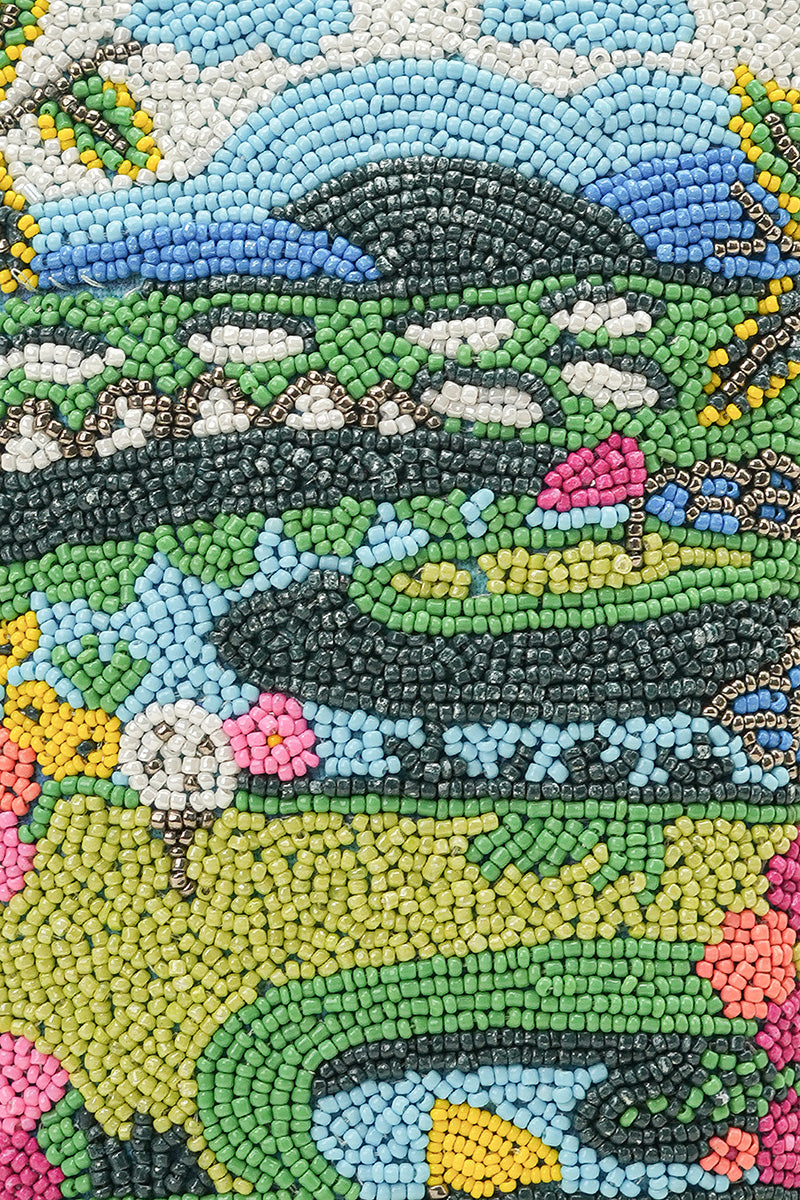 Hand-Beaded Landscape Crossbody Bag