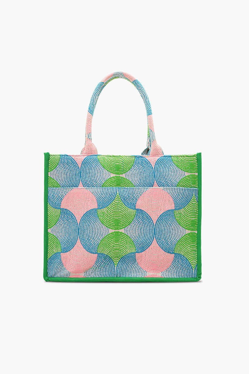 Mahjong Muse Hand-Beaded Large Book Tote