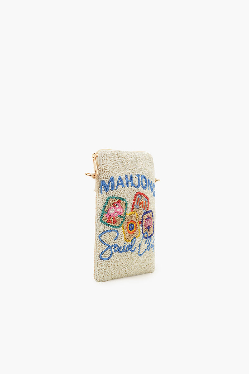 Mahjong Street Fully Hand-Beaded Crossbody Bag | View 3