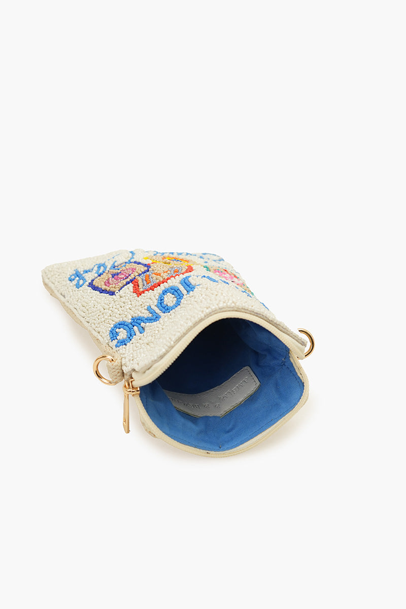Mahjong Street Fully Hand-Beaded Crossbody Bag | View 5