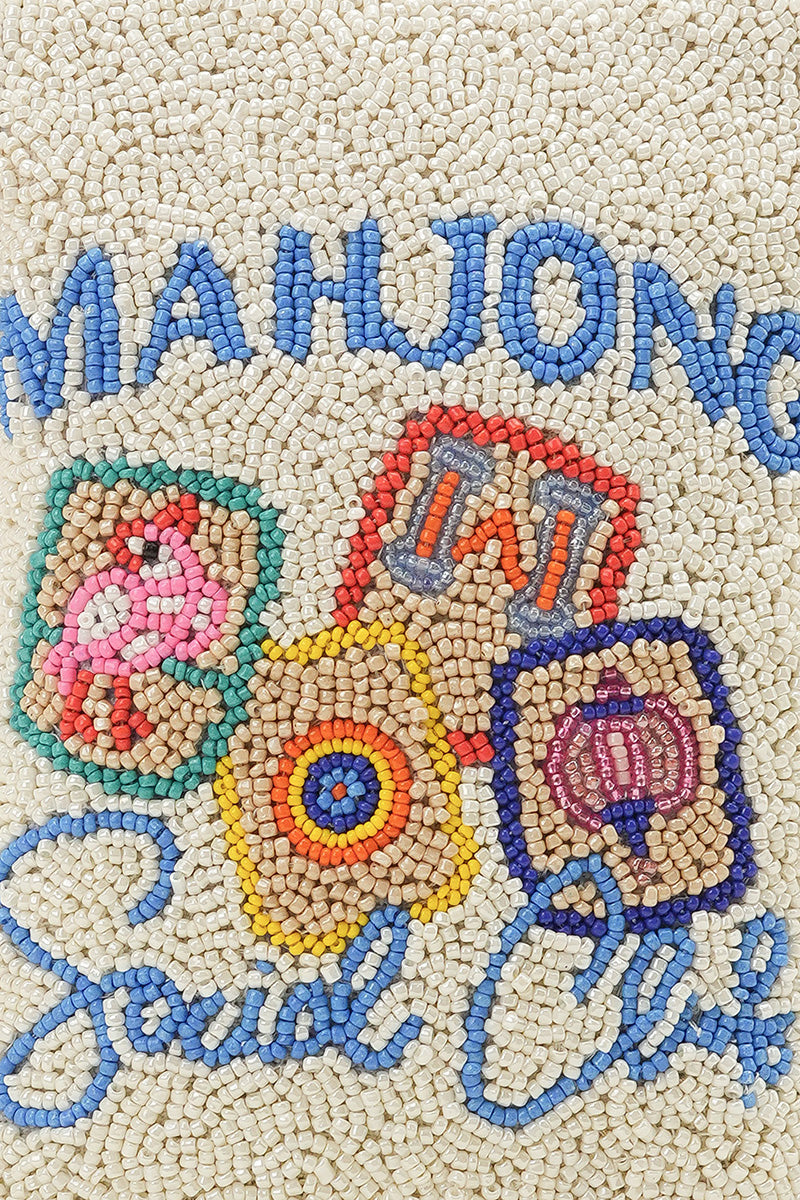 Mahjong Street Fully Hand-Beaded Crossbody Bag | View 2