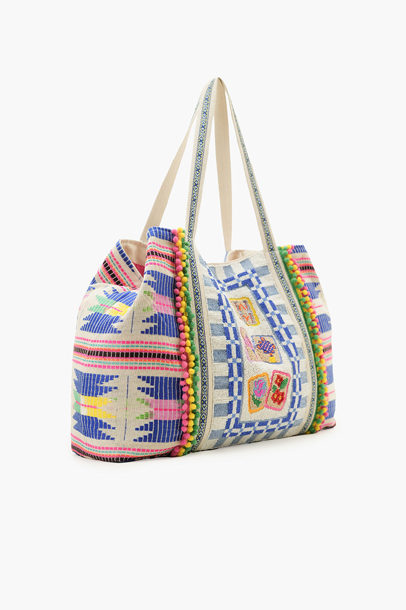 Mahjong Market Fully Hand-Beaded Large Tote | View 4