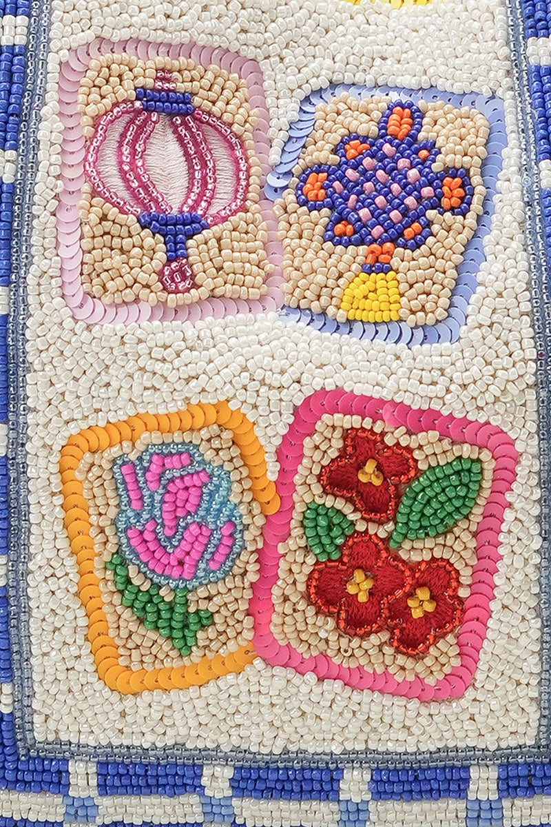 Mahjong Market Fully Hand-Beaded Large Tote | View 3