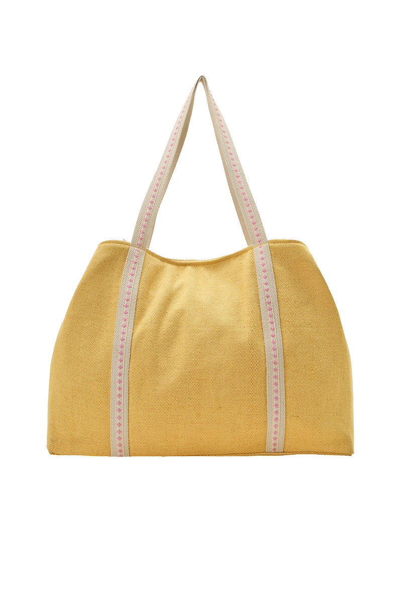 Whimsical Butterfly Beaded Oversized Tote