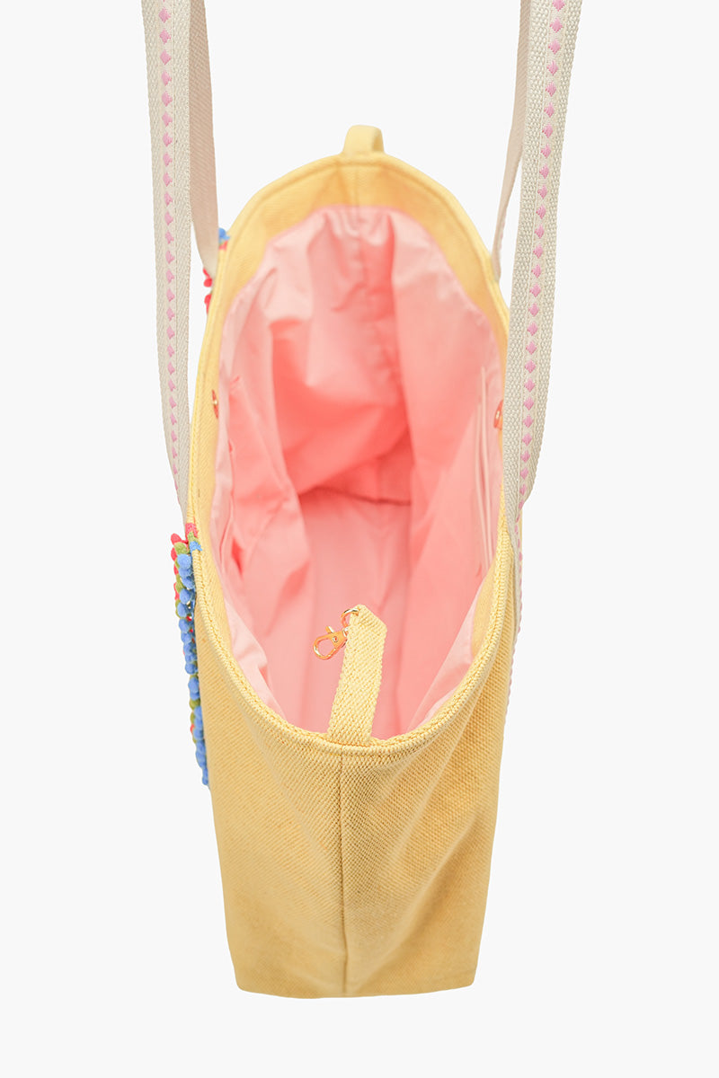 Whimsical Butterfly Beaded Oversized Tote | View 4