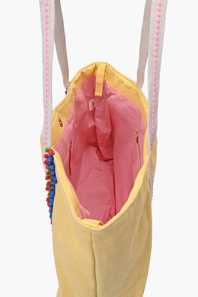 Whimsical Butterfly Beaded Oversized Tote | View 6
