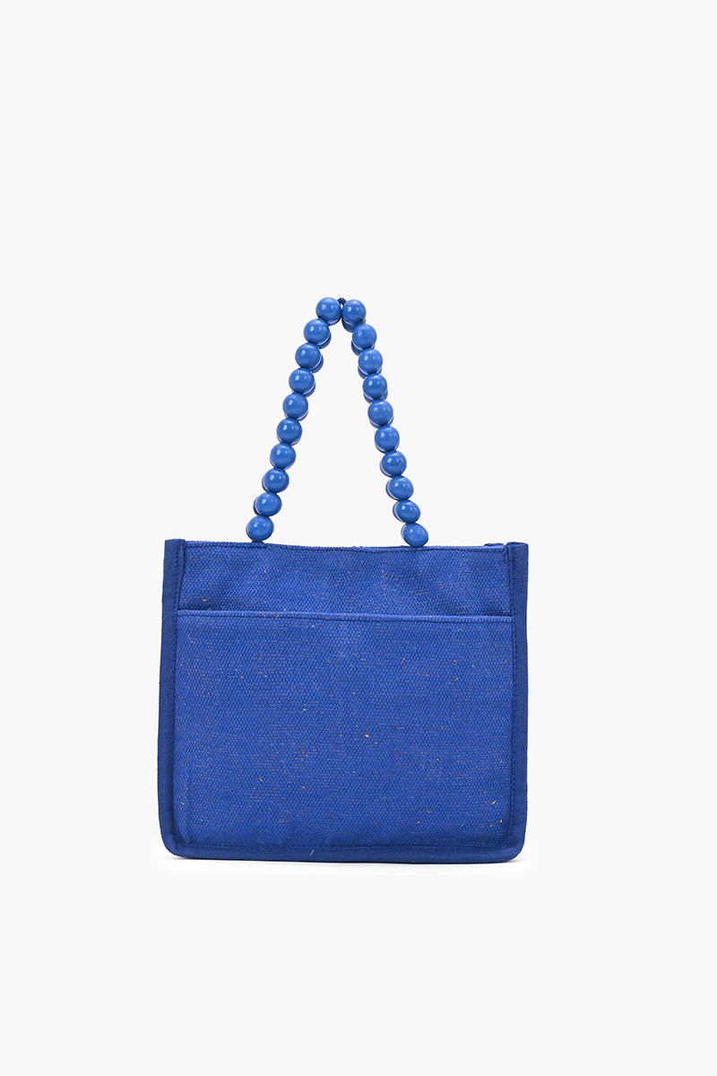 Dinks & Drinks Fully Hand-Beaded Large Statement Tote