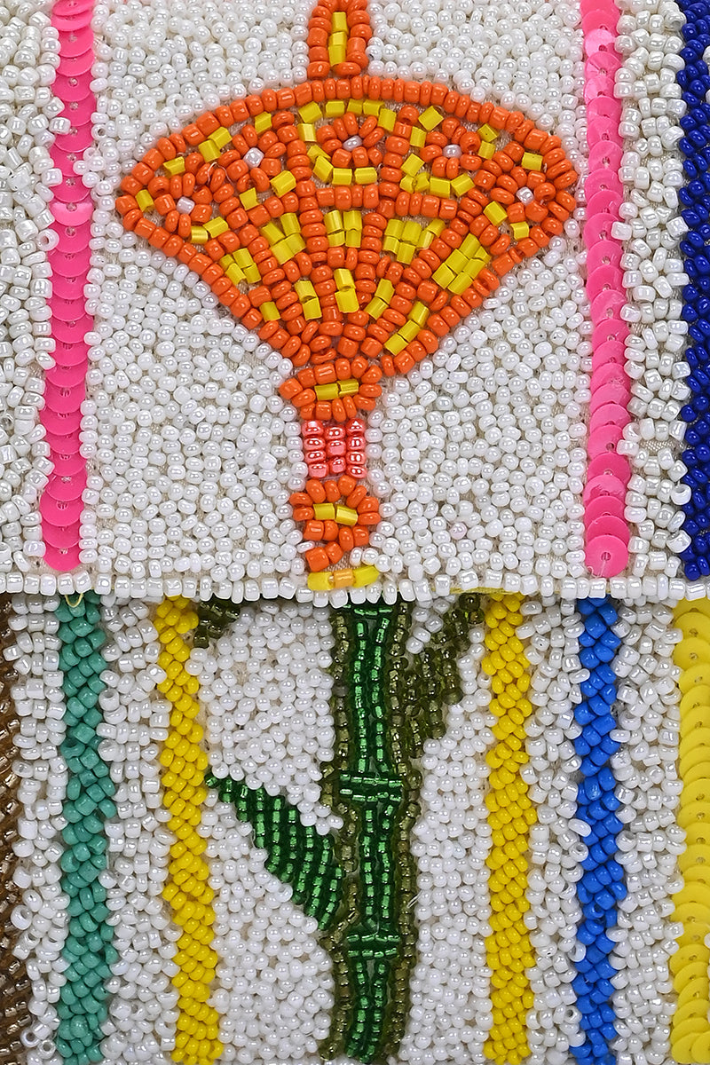 Mahjong Royale Fully Hand-Beaded Shoulder Bag | View 2