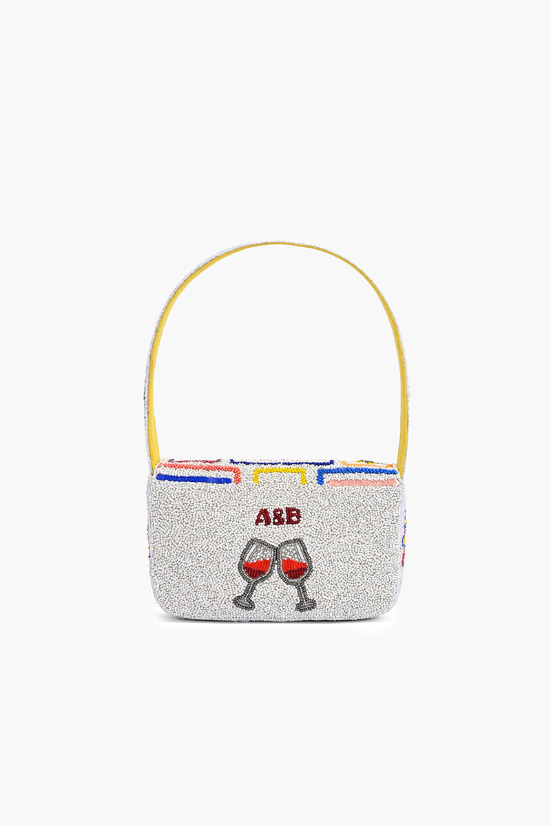 Mahjong Royale Fully Hand-Beaded Shoulder Bag | View 5