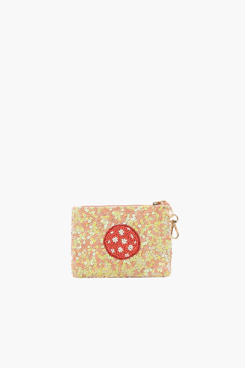 Pickleball Love Beaded & Sequined Coin Pouch | View 2
