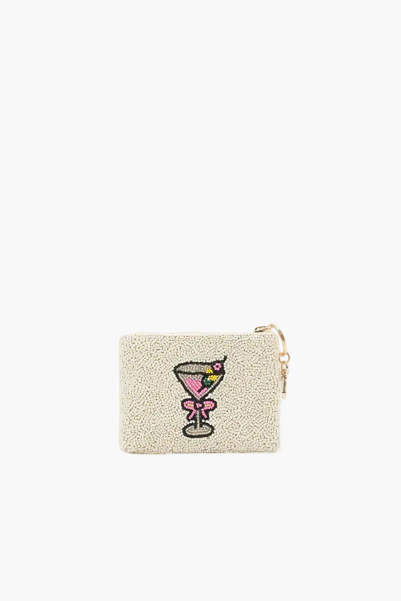 Pickleball Chic Cocktail Vibes Coin Pouch | View 2