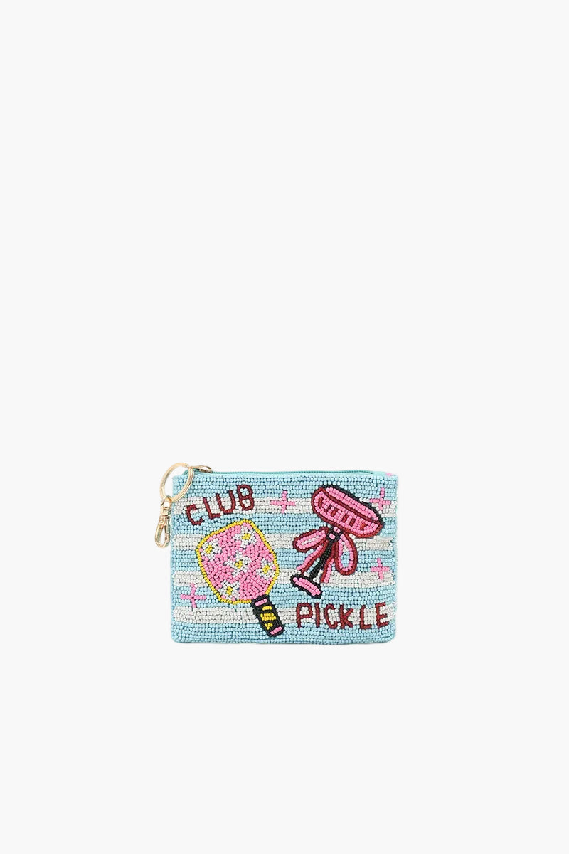 Club Pickle Beaded Coin Pouch | View 1