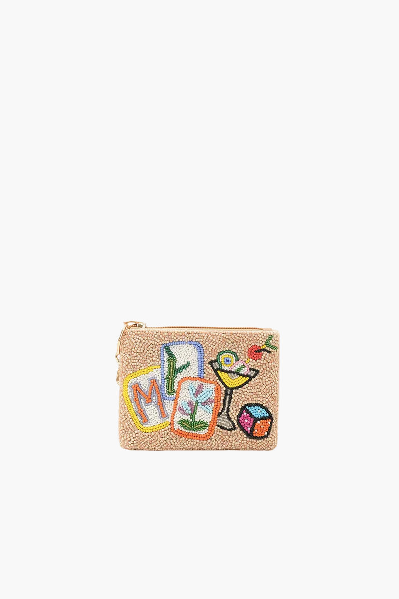 Mahjong Tiles and Cocktail Coin Pouch | View 1