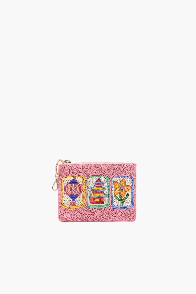 Mahjong Blooms Coin Pouch | View 1