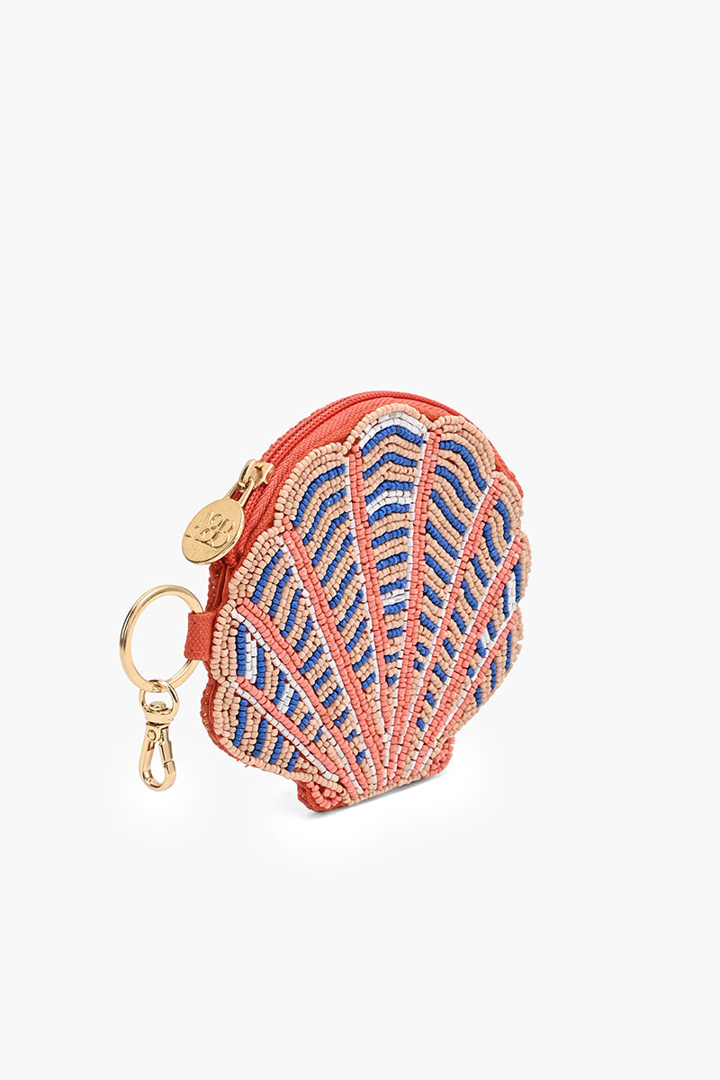 Coral Coast Shell Beaded coin Pouch | View 2