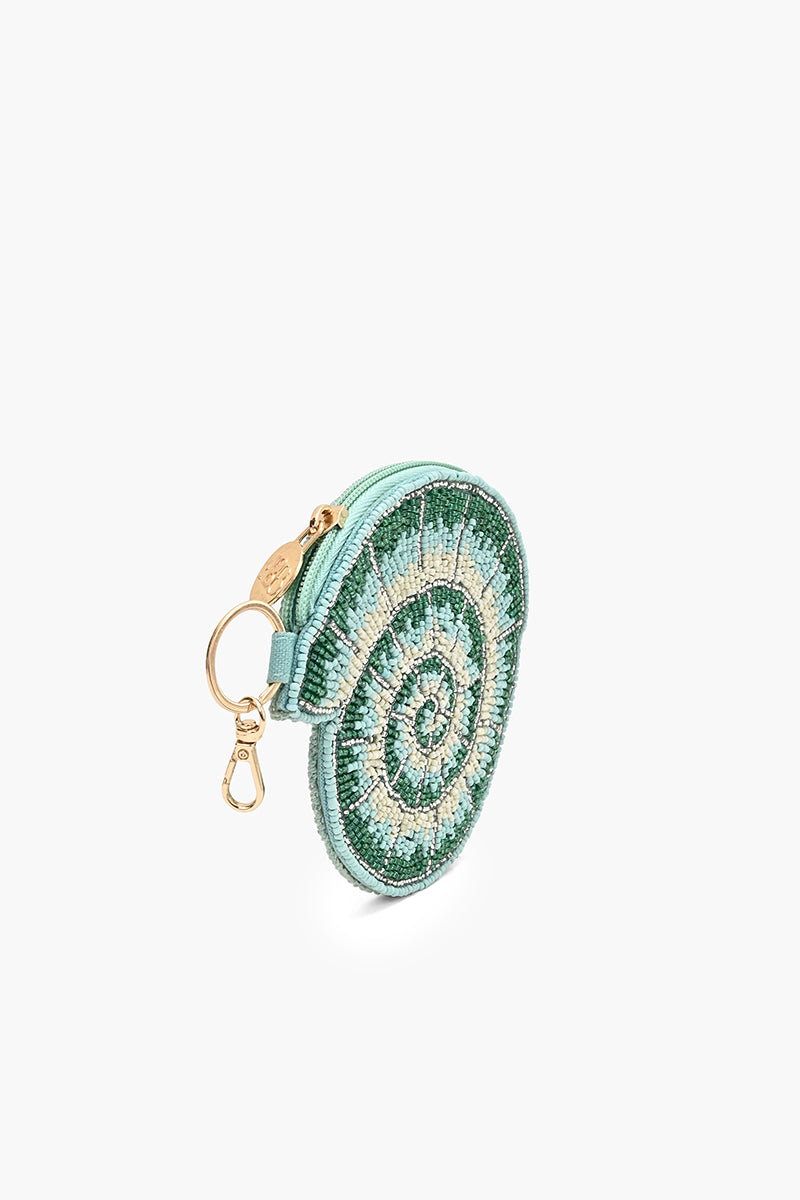 Nautilus Spiral Beaded Coin Pouch | View 3