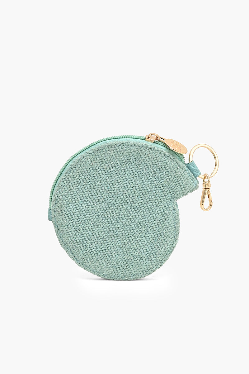 Nautilus Spiral Beaded Coin Pouch