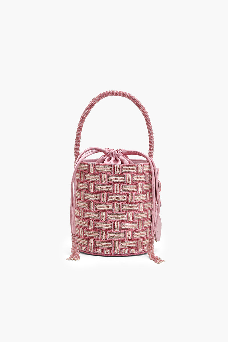 Bahama Breeze Beaded Bucket Bag
