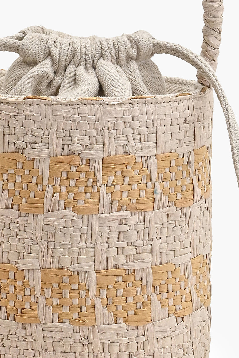 The Shoreline Shell Raffia Bucket Bag