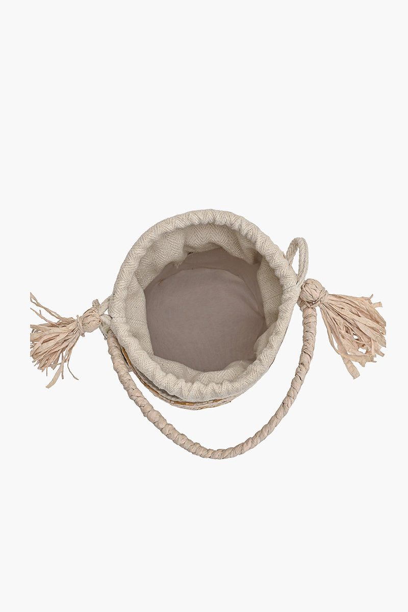 The Shoreline Shell Raffia Bucket Bag | View 6