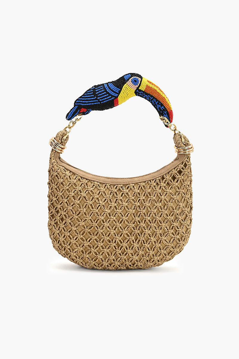 Bird of Paradise Braided Hobo Bag | View 5