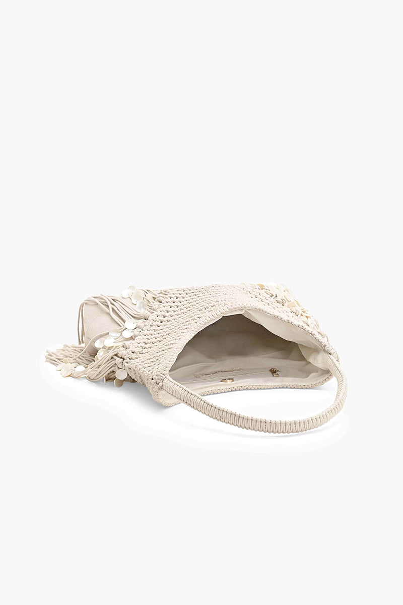 Shoreline Soiree Fringe Hobo Bag