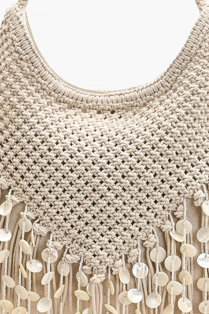 Shoreline Soiree Fringe Hobo Bag | View 3