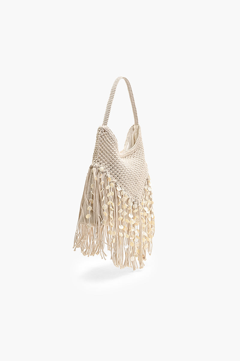 Shoreline Soiree Fringe Hobo Bag | View 6